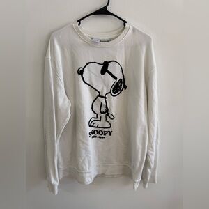 Zara Cream Peanuts Graphic Tee